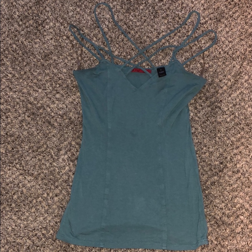 Criss cross tank top